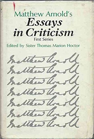 [19be3] %R.e.a.d@ *O.n.l.i.n.e* Matthew Arnold's Essays in Criticism: First Series - Sister Thomas Marion Hoctor ~ePub*