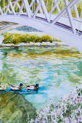 [be91a] ^F.u.l.l.~ !D.o.w.n.l.o.a.d# Journal Your Life's Story: Water Under the Bridge Watercolor Journal, Lined Journal, Diary Notebook 6 x 9, 150 Pages -  #e.P.u.b*