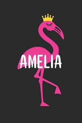 [0d62b] #Read! %Online! Amelia's Notebook: Personalised Pink Flamingo Composition Notebook 6x9 (A5) 150 Pages College Ruled -  ^e.P.u.b^