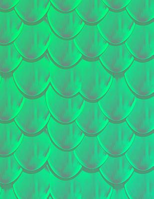 [253e3] ~R.e.a.d% !O.n.l.i.n.e% Scale Notebook: 8.5x11 Wide Ruled Composition Notebook / Journal - Mystical Teal Mermaid Scales - Monster Hides ^e.P.u.b%