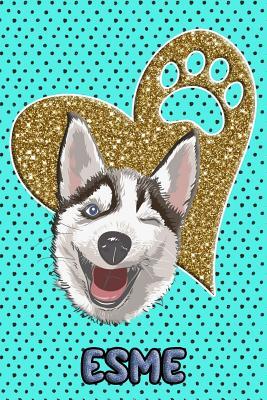[5d0be] !Read* ~Online~ Husky Life Esme: College Ruled Composition Book Diary Lined Journal Blue - Frosty Love !PDF^