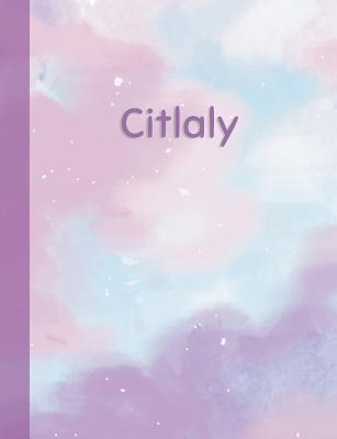 [27f47] ^R.e.a.d@ !O.n.l.i.n.e* Citlaly: Personalized Composition Notebook - College Ruled (Lined) Exercise Book for School Notes, Assignments, Homework, Essay Writing. Pink Blue Purple Cover Art - Cloud Marble with Name -  ~e.P.u.b%