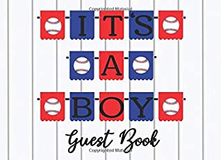 [2d5fd] *R.e.a.d^ It's A Boy: Baseball Baby Shower Bunting Banner Gender Reveal Sports Party Sign-in Guestbook   Memory Picture Keepsake and Gift Tracker Log Pages - 8.25 x 6 - Pkreations Books & Journals ^P.D.F~